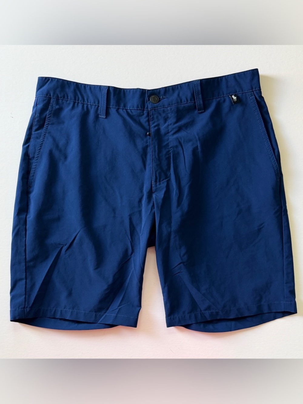 POLO RALPH LAUREN MEN 33 PERFORMANCE HYBRID STRETCH SHORTS BLUE EUC!